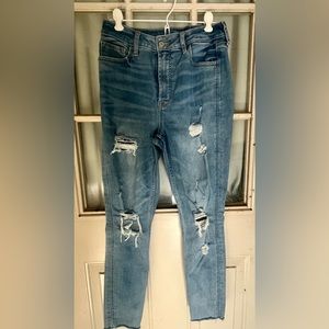 Old Navy - extra high rise - Rockstar Super Skinny Jeans - Size 8